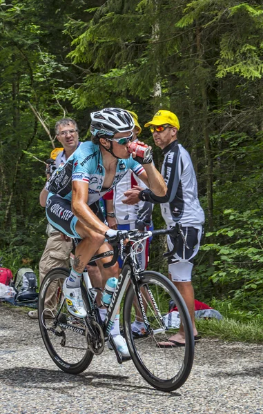 El ciclista Sylvain Chavanel- Col du Granier 2012 — Foto de Stock