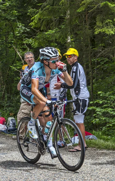 Der Radfahrer sylvain chavanel- col du granier 2012 — Stockfoto