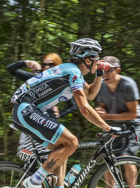 O ciclista Sylvain Chavanel- Col du Granier 2012 — Fotografia de Stock