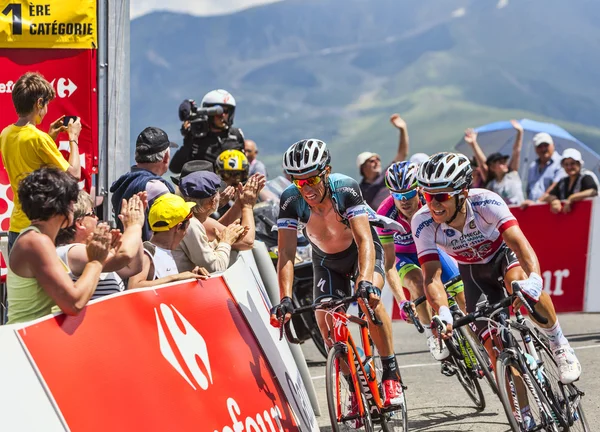 Tres ciclistas — Foto de Stock