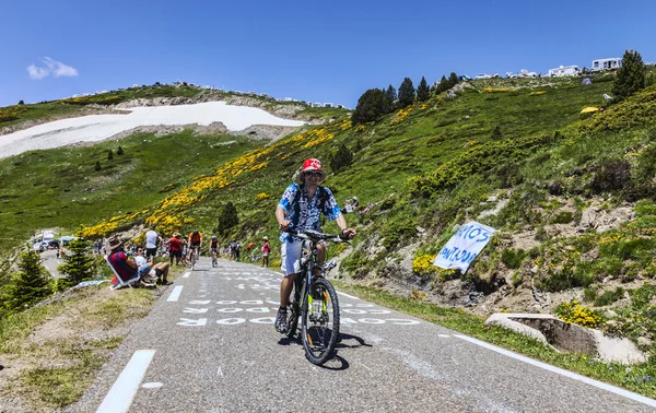 Ventilátor le tour de france — Stock fotografie