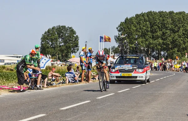 El ciclista Maxime Monfort — Foto de Stock