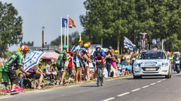 Bisikletçi sylvain chavanel — Stok fotoğraf