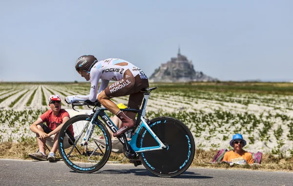 Il ciclista Hubert Dupont — Foto Stock