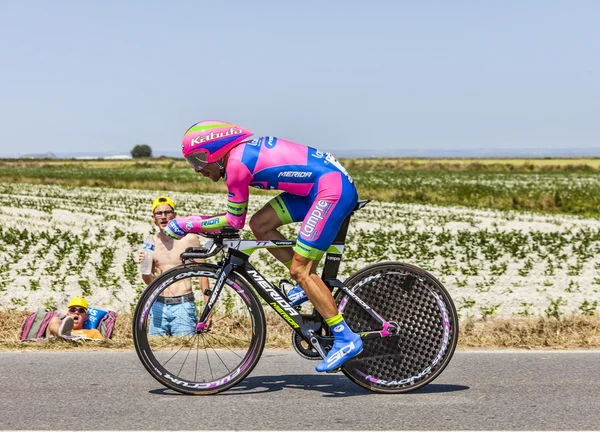 The Cyclist Manuele Mori — Stock Photo, Image