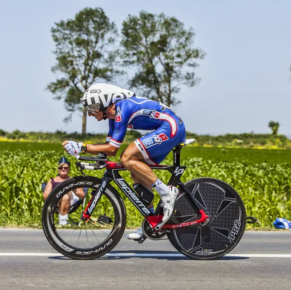 O ciclista Pierrick Fedrigo — Fotografia de Stock