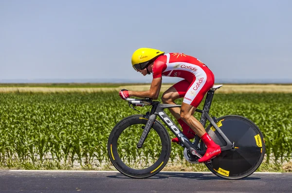 Rudy molard cyklista — Stock fotografie