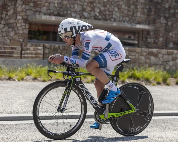 Il ciclista Johannes Frascar hlinger — Foto Stock