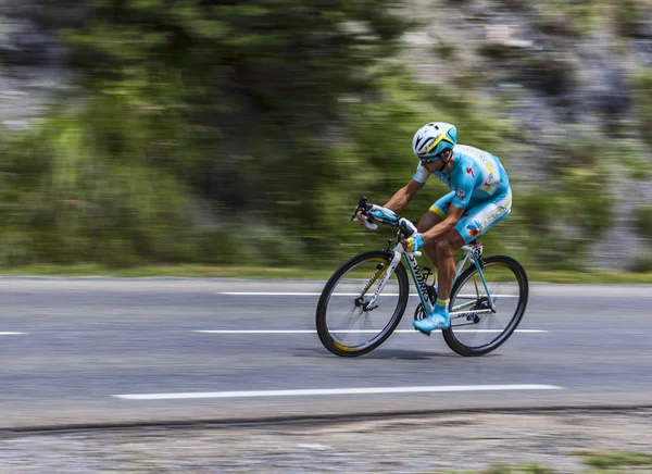 Der Radfahrer alexey lutsenko — Stockfoto