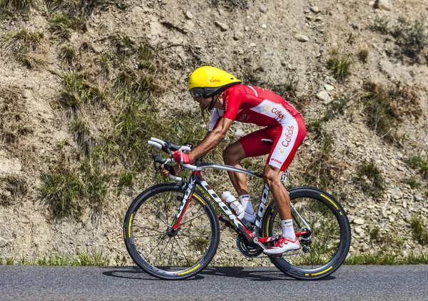 Der Radfahrer luis angel mate mardones — Stockfoto