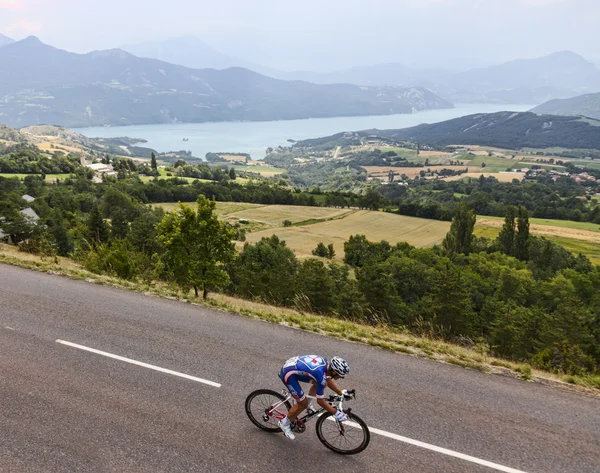 El ciclista Pierrick Fedrigo — Foto de Stock