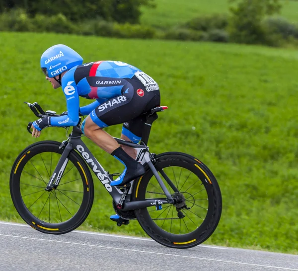 El ciclista Andrew Talansky — Foto de Stock