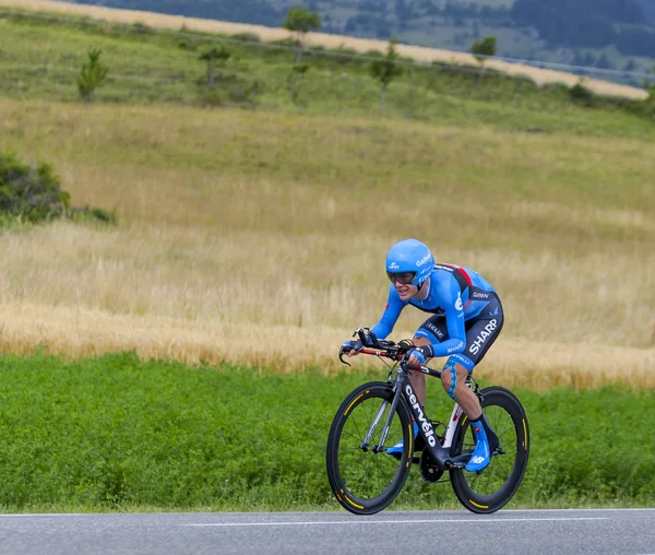 O ciclista Andrew Talansky — Fotografia de Stock