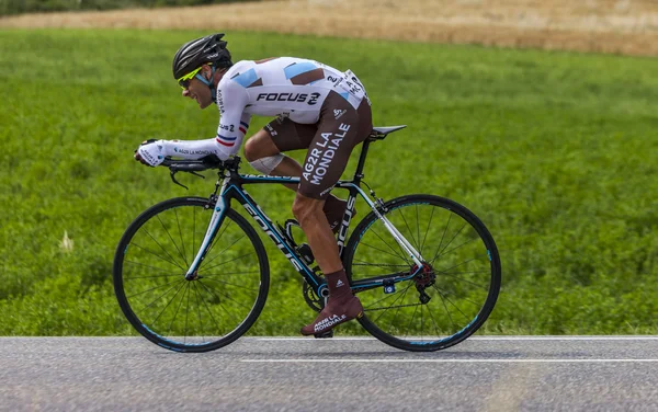 El ciclista Jean-Christophe Peraud — Foto de Stock