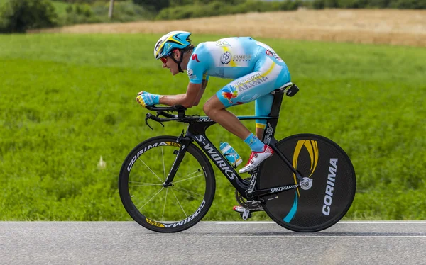 The Cyclist Jakob Fuglsang — Stock Photo, Image