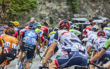Alpe D'Huez üzerinde Peloton