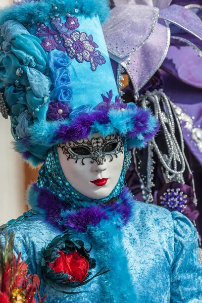 Blue Venetian Disguise — Stock Photo, Image