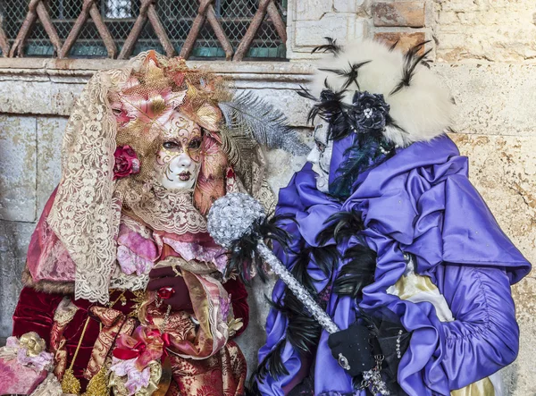 Venetsialainen puku kohtaus — kuvapankkivalokuva