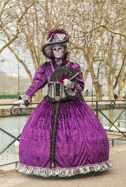 ANNECY, FRANCE, MARCH 15, 2014: Disguised Person — Stock Photo, Image