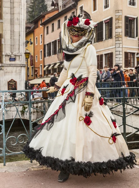 Annecy, Frankreich, 15. März 2014: verkleidete Person — Stockfoto