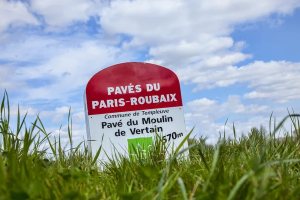 París Roubaix-Milestone — Foto de Stock