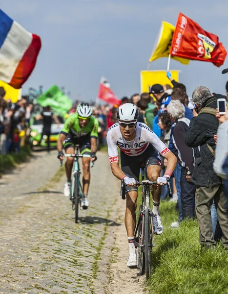 Michael Schär- Paris Roubaix 2014 — 스톡 사진