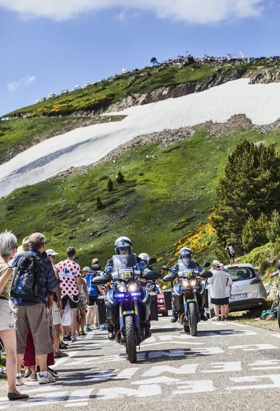 Biciclette della Polizia di Tour of France — Foto Stock