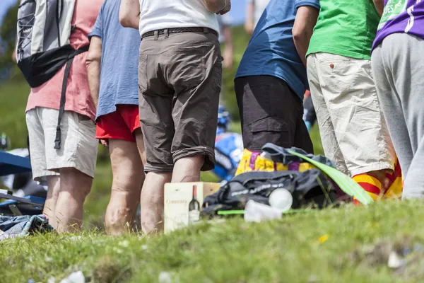 Spectators of Le Tour de France — Stock Photo, Image