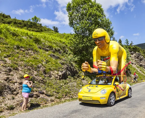 Publiciteit caravan in Pyreneeën — Stockfoto