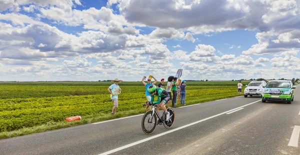 Tour de France-Aktion — Stockfoto