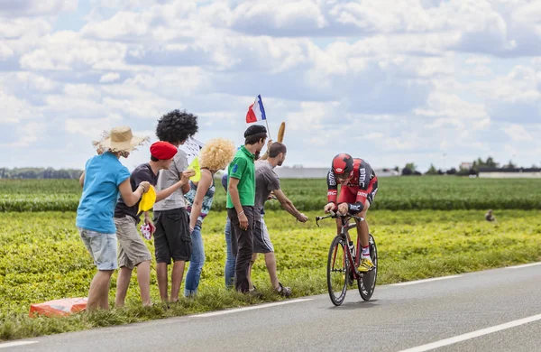 Tour de France-Aktion — Stockfoto