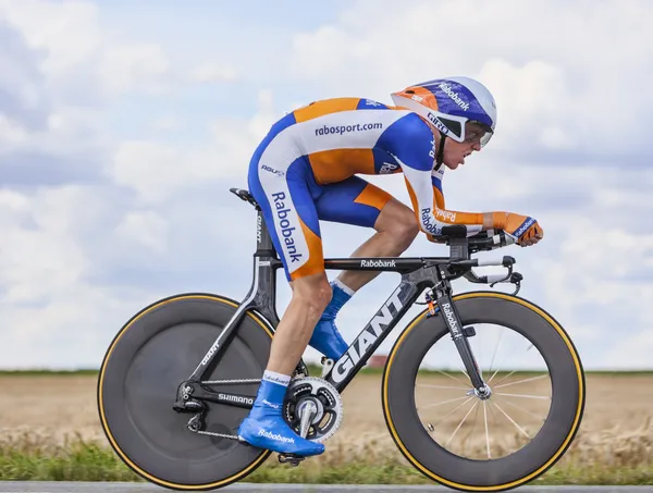 Ciclista Steven Kruijswijk — Foto Stock