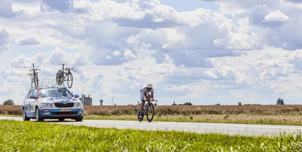 El ciclista Sandy Casar — Foto de Stock