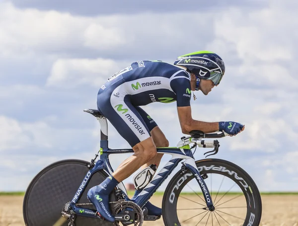 The Cyclist Alejandro Valverde — Stok fotoğraf