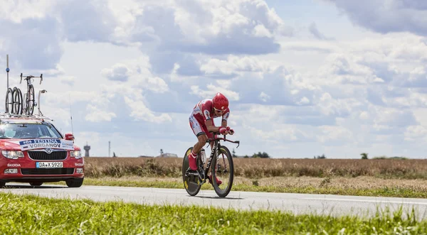 O ciclista Eduard Vorganov — Fotografia de Stock