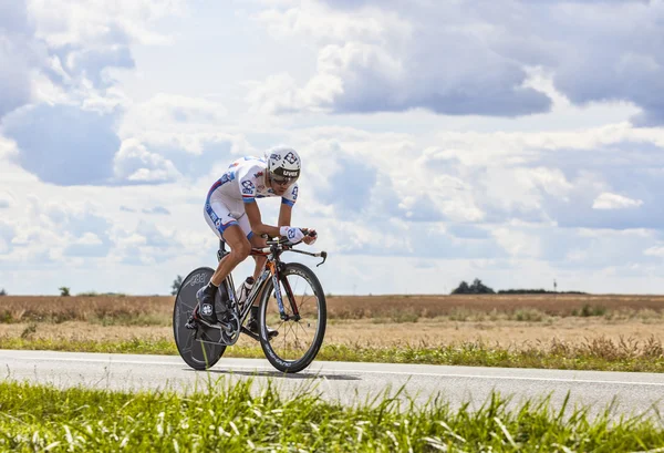 De fietser thibaut pinot — Stockfoto