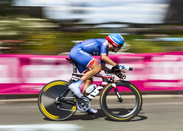 Cyklista david zabriskie — Stock fotografie