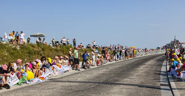 Зрители Le Tour de France — стоковое фото