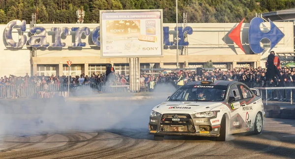 Sebastian Barbu- Sergiu Itu- Transylvania Rally 2014 — Stock Photo, Image