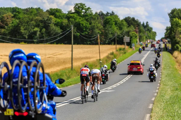 Les Vignes Chateau Frankrike Juli 2021 Baksidan Utbrytningen Rider Väg — Stockfoto