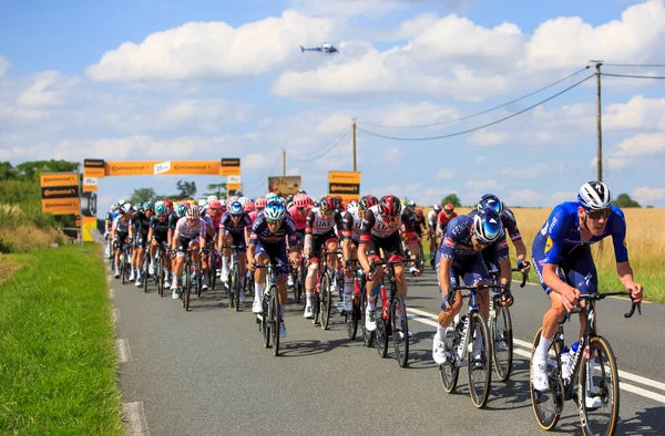 Les Vignes Chateau France July 2021 Image Peloton Ride Road — 스톡 사진