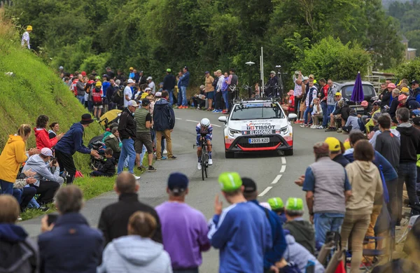 Louverne France June 2021 French Cyclist Kenny Elissonde Trek Segafredo — 스톡 사진