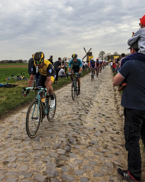Templeuve Fransa Nisan 2018 Paris Roubaix 2018 Sırasında Templeuve Geleneksel — Stok fotoğraf