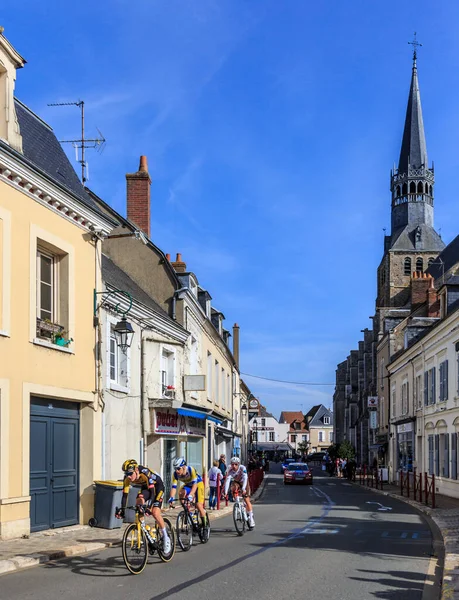 Bonneval France Octobre 2021 Échappée Bonneval Lors Course Cycliste Sur — Photo