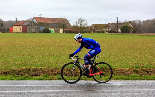 Angerville Frankrijk Maart 2017 Franse Wielrenner Marc Sarreau Van Fdj — Stockfoto