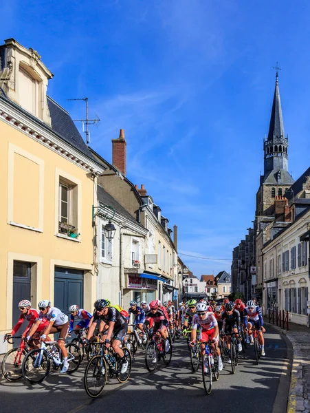 Bonneval Francia Octubre 2021 Paseo Pelotón Bonneval Durante Carrera Ciclismo — Foto de Stock