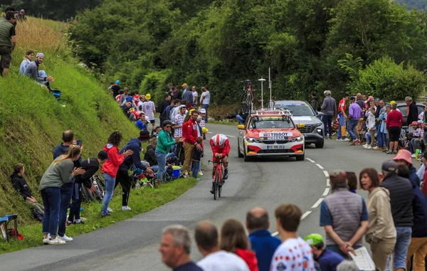 Louverne Francia Giugno 2021 Ciclista Spagnolo Jesus Herrada Del Cofidis — Foto Stock