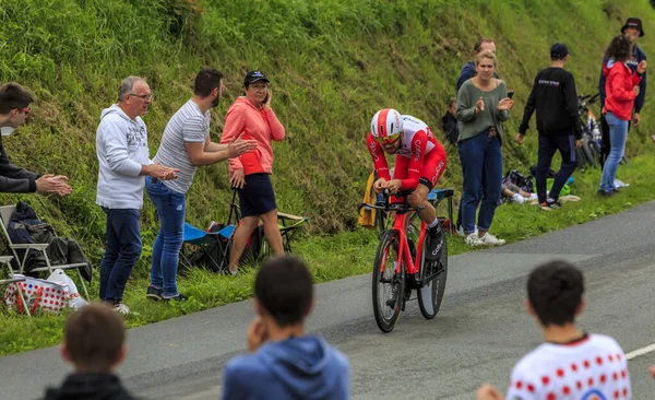 Louverne Francie Června 2021 Španělský Cyklista Jesus Herrada Cofidis Teamu — Stock fotografie