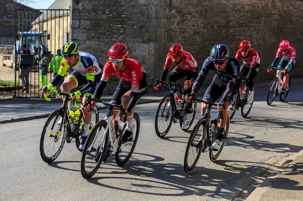 Allainville Beauce France March 3Rd 2022 Image Group Cyclists Riding — Stock Photo, Image