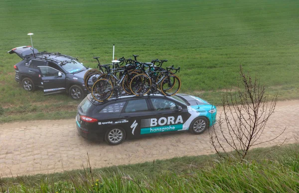 Viesly France April 2019 Technical Car Bora Hansgrohe Team Driving — Stock Photo, Image